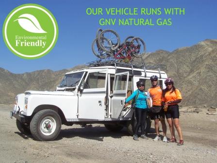 Peru Cycling Land Rover Natural Gas www.perucycling.com