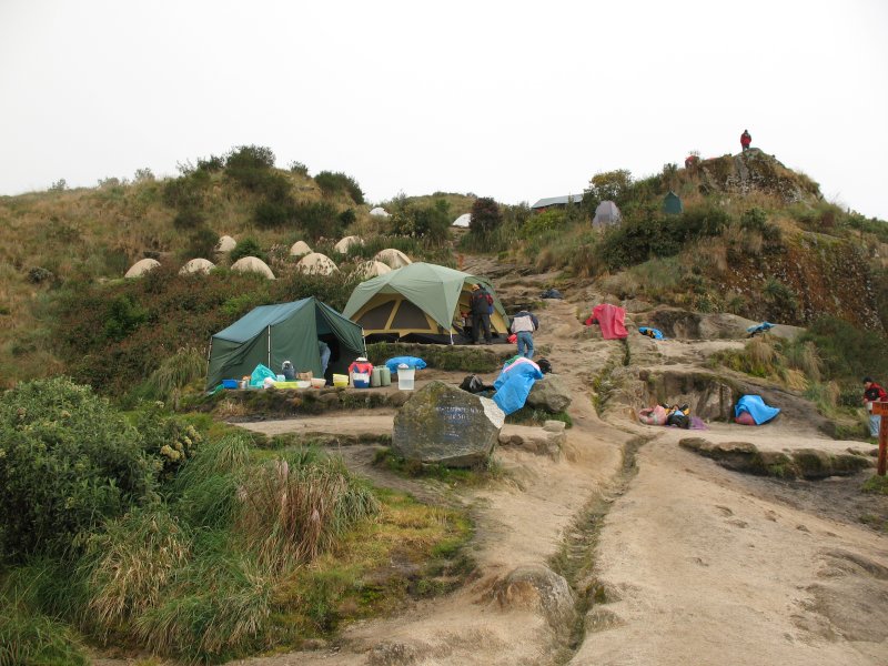 Inka trail campsite